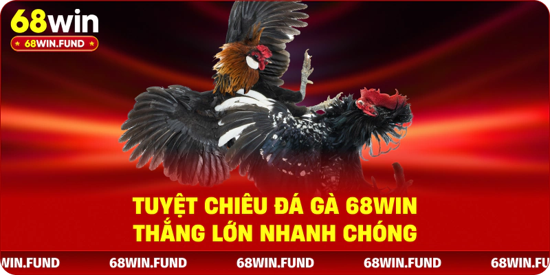 Tuyệt chiêu đá gà 68WIN thắng lớn nhanh chóng 